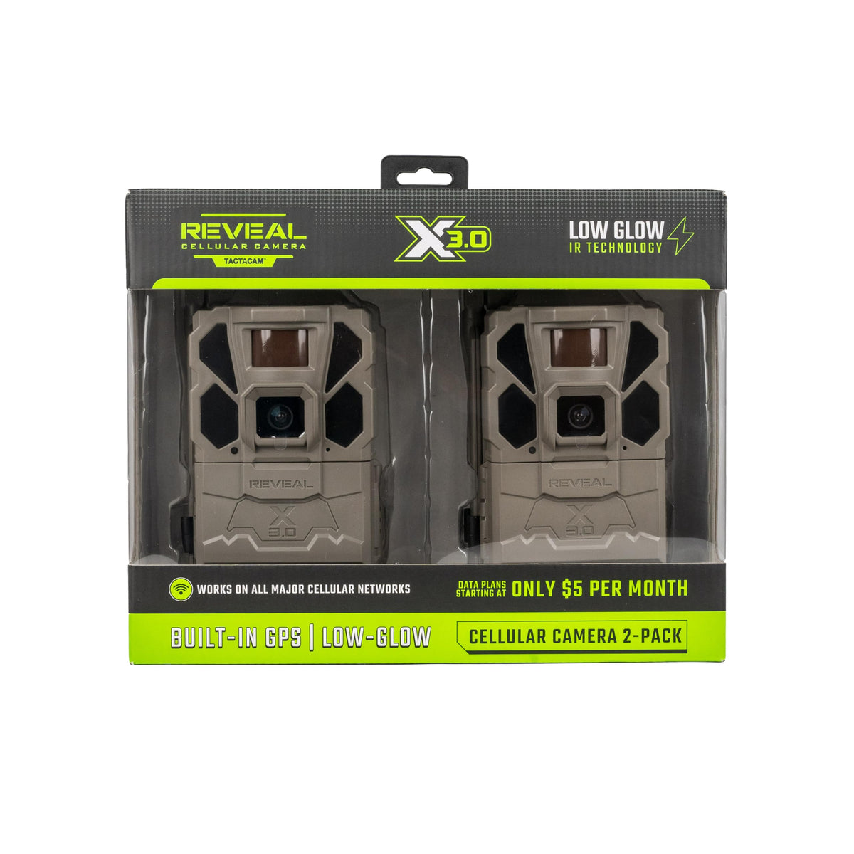 TACTACAM Reveal X 3.0 Cellular Trail Camera, Night Vision, Waterproof