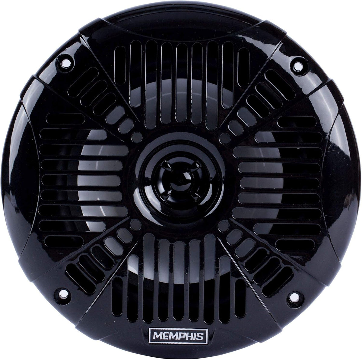 Memphis MXA602SLB MXA OEM Fit 6.5" Marine Grade Coaxial Speakers, Black with Blue LED - Pair