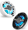 NVXÂ® Premium 6.5â Coaxial Speakers (Pair) White and Black Grilles Included