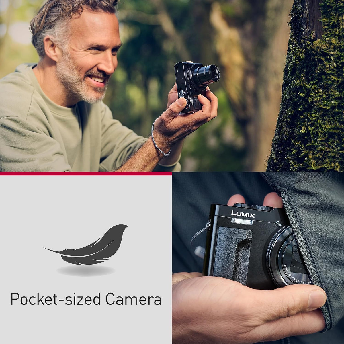 Panasonic LUMIX ZS99 Point and Shoot Camera, Compact with 30x Optical Zoom (24-720mm), 4K Video/Photo, Great for Travel and Concerts, Black DC-ZS99K9