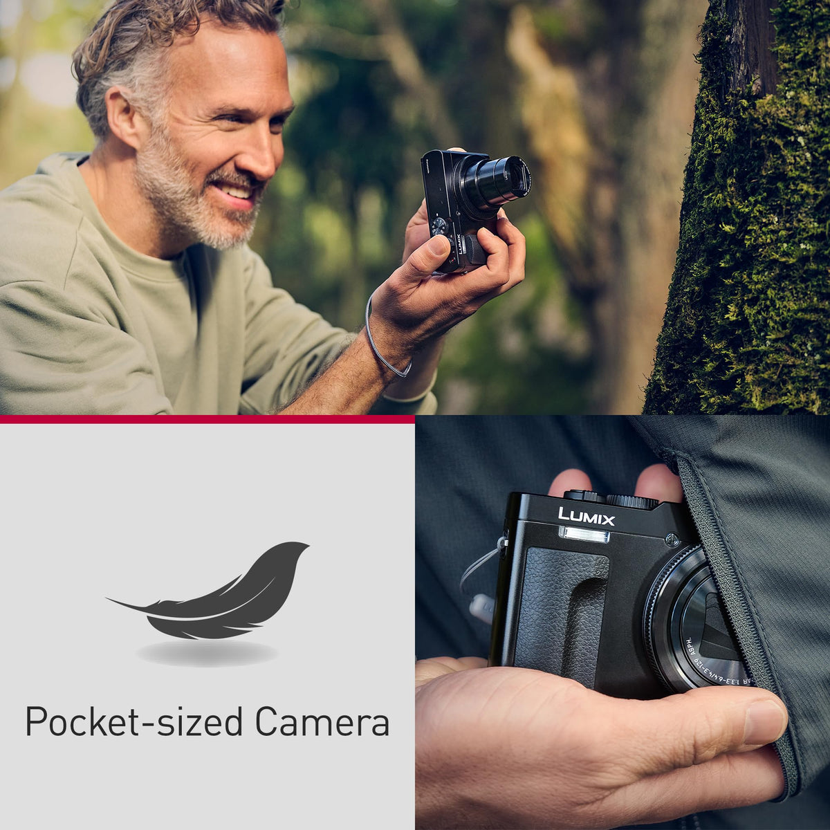 Panasonic LUMIX TZ/ZS99 Point and Shoot Camera, Compact Camera for Travel with 30x Zoom with 24-720mm Zoom Lens, and 4K Video/Photo, Great for Travel and Concerts, DC-TZ99 (White)