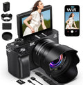 8K Digital Camera, 88MP WiFi Cameras for Photography, 3" 180Â° Flip Screen