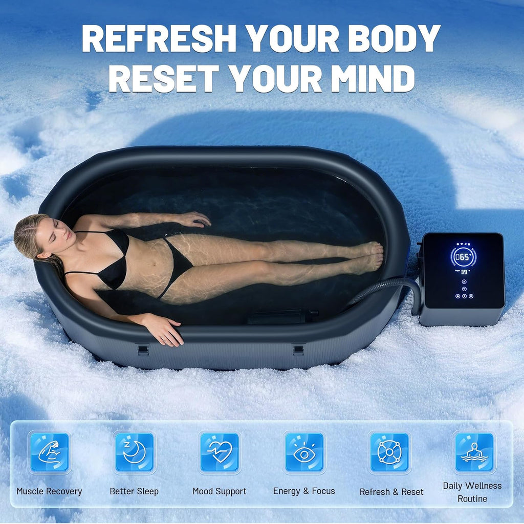Cold Plunge Chiller Pro, 1/2 HP Drop-in Ice Bath Water Chiller for Any Tub