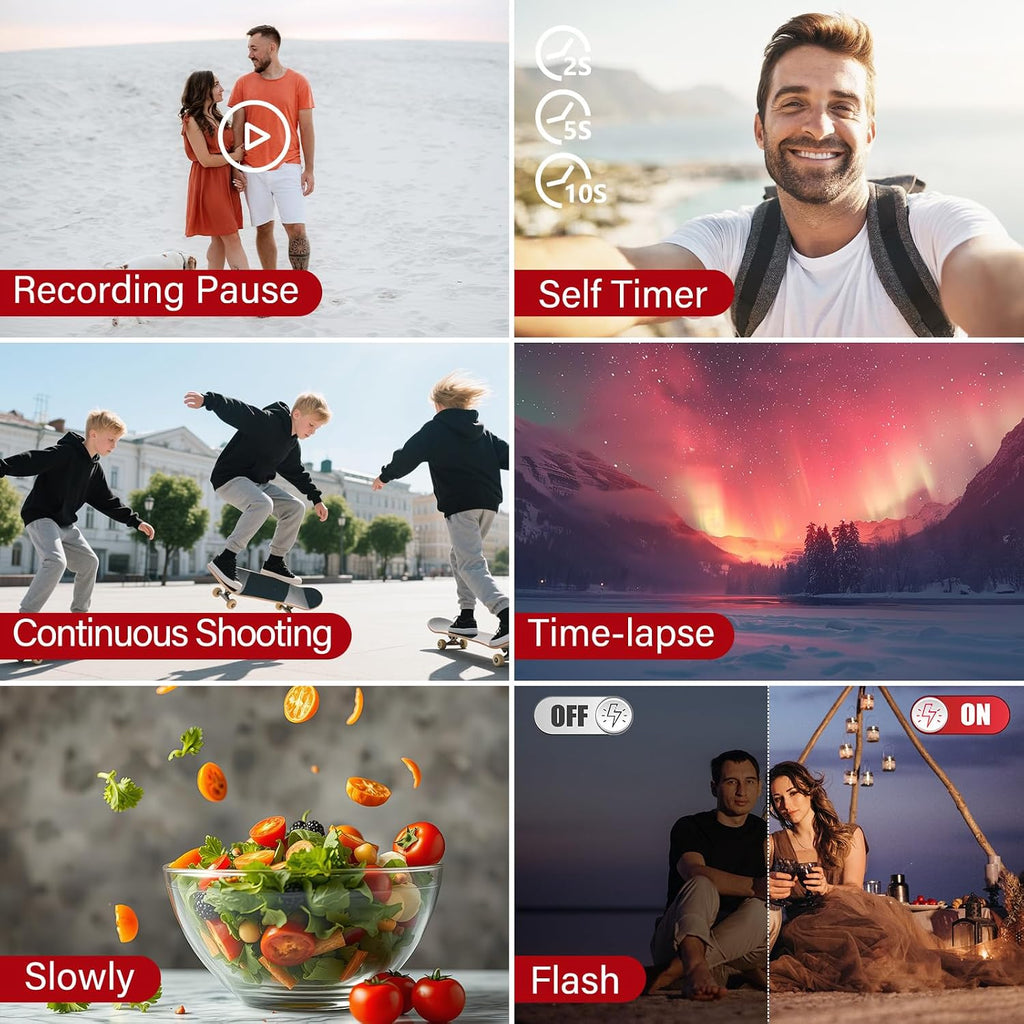 8K Digital Cameras for Photography 88MP WiFi UHD Autofocus Vlogging Camera