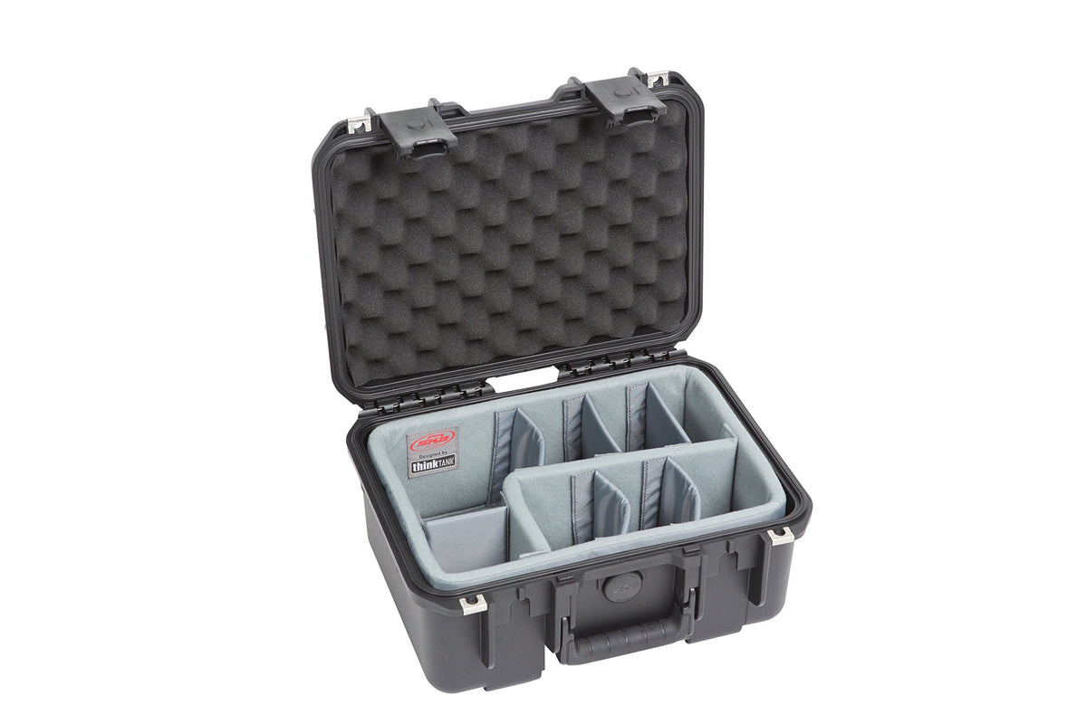 SKB Cases iSeries 1309-6 Case with Think Tank Dividers & Lid Organizer, Black (3i-1309-6DL)