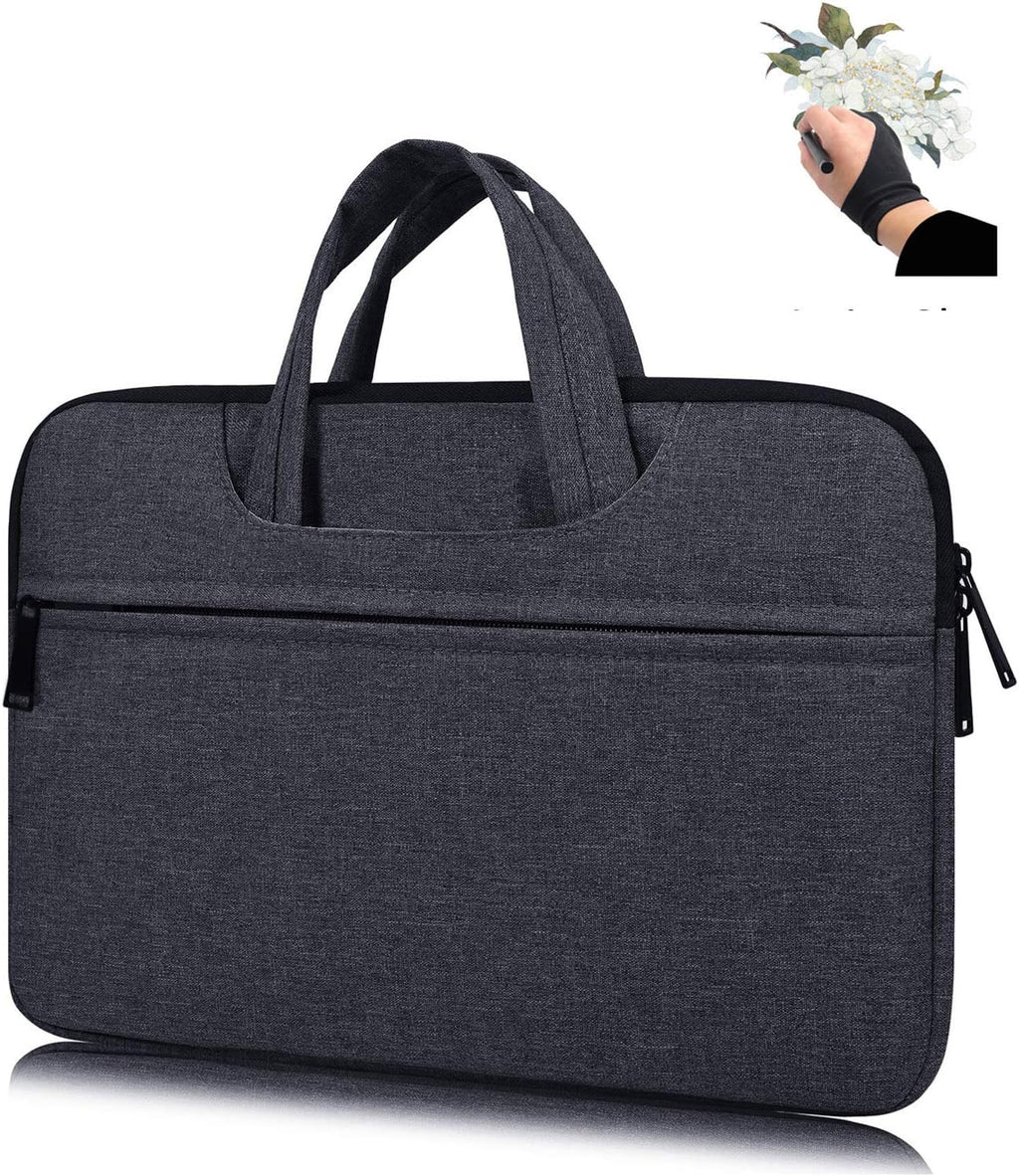 Portable Drawing Tablet Monitor Carrying Bag Case Protective Sleeve for Huion KAMVAS Pro 13 GT-133,GT-116, Huion Q11K V2, Wacom Cintiq 13HD, Xp-Pen Artist12 (Space Gray)