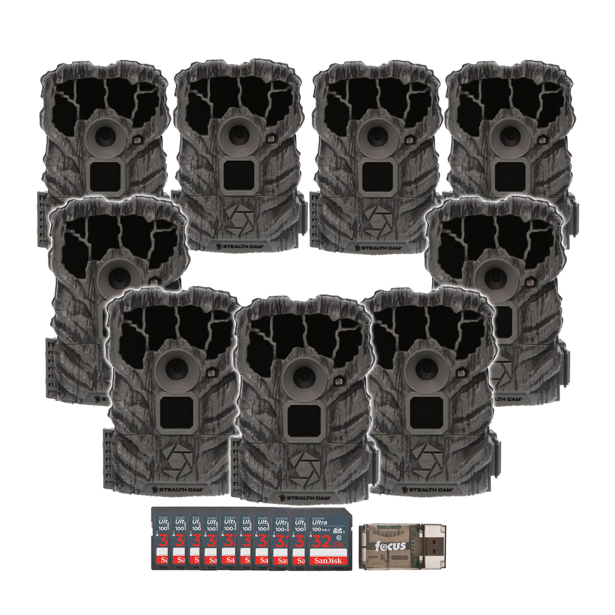 Stealth Cam Browtine 14MP Trail Camera Bundle