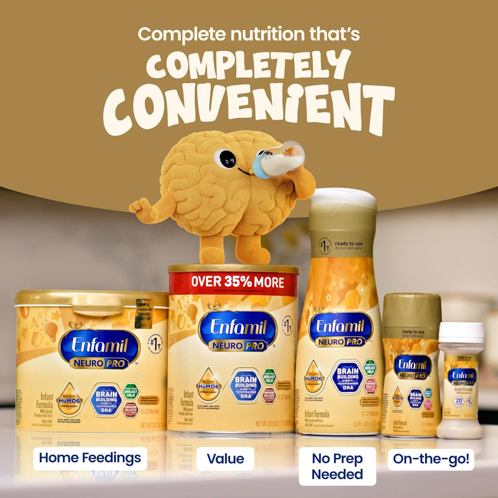 Enfamil NeuroPro Ready-to-Feed Baby Formula, 8 fl oz, 24 bottles
