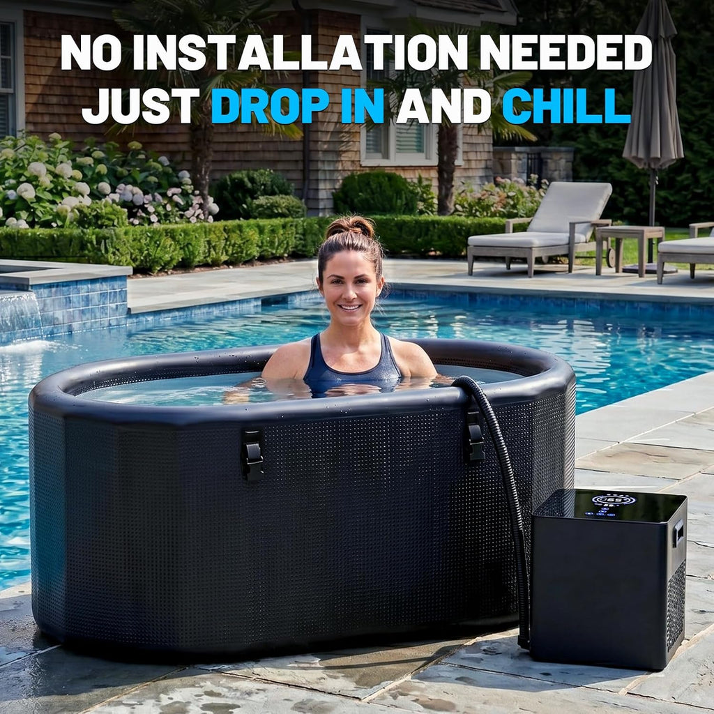 Cold Plunge Chiller Pro, 1/2 HP Drop-in Ice Bath Water Chiller for Any Tub