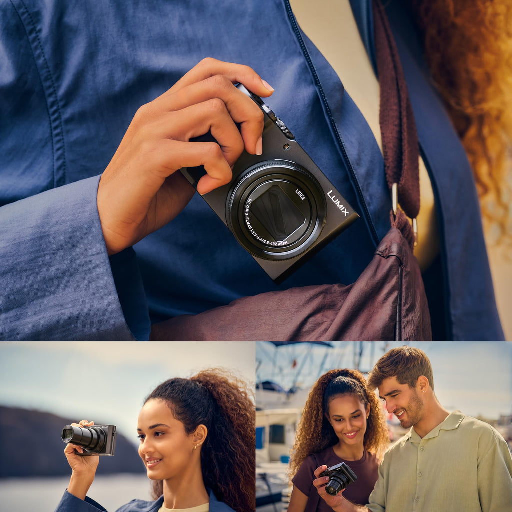 Panasonic LUMIX ZS300 Compact 4K Digital Camera, 15x Zoom Travel Camera Point and Shoot (24-360mm), Small Zoom Camera for Concerts & Sports, DC-ZS300K