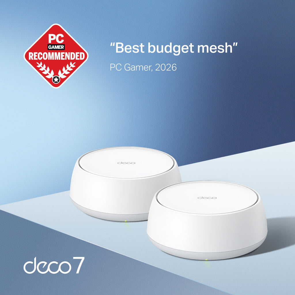 Deco 7 Dual-Band BE5000 WiFi 7 Mesh Wi-Fi System 4-Stream 5 Gbps, 240 Mhz