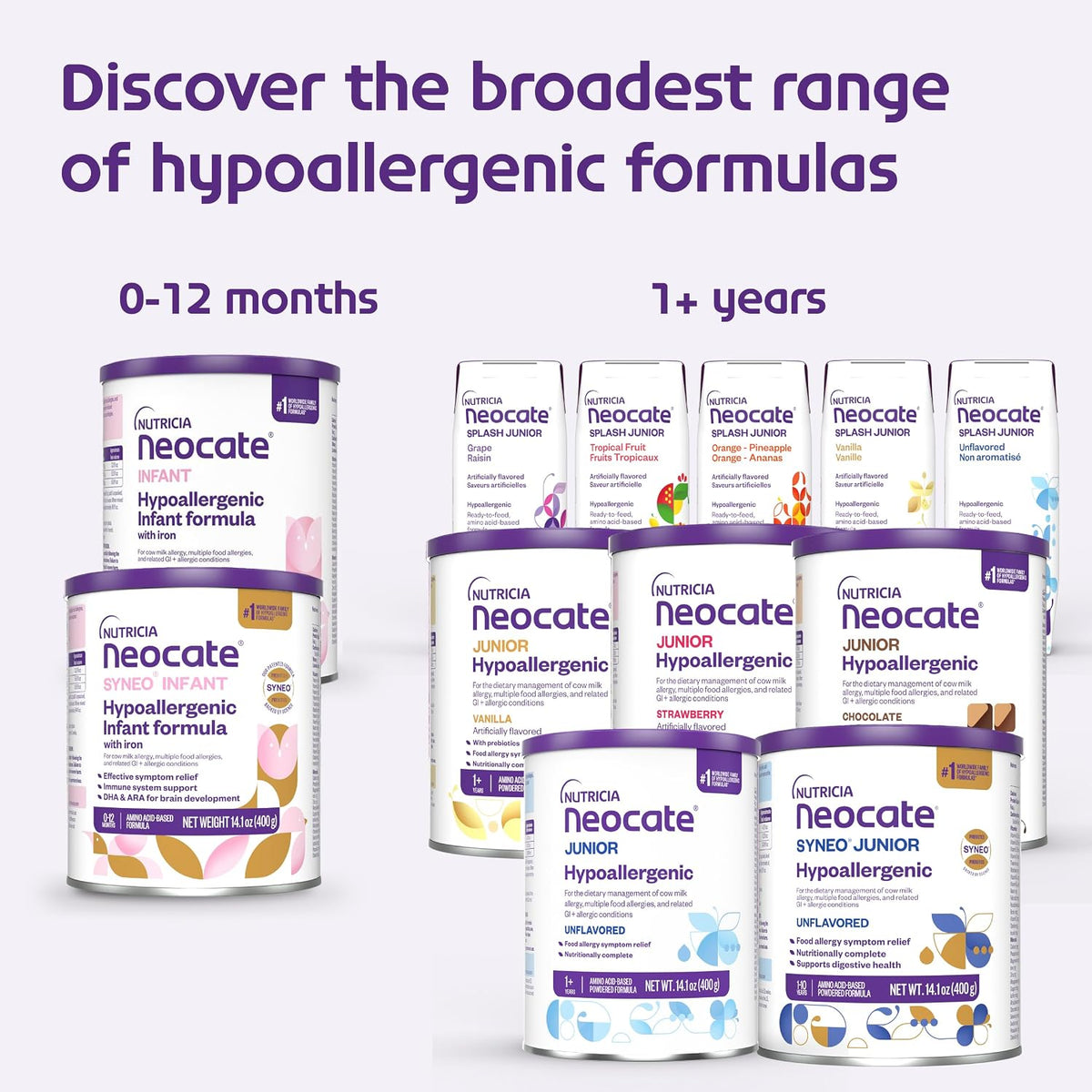 Neocate Infant Hypoallergenic Formula 0â12 Months 14.1oz 4 Pack