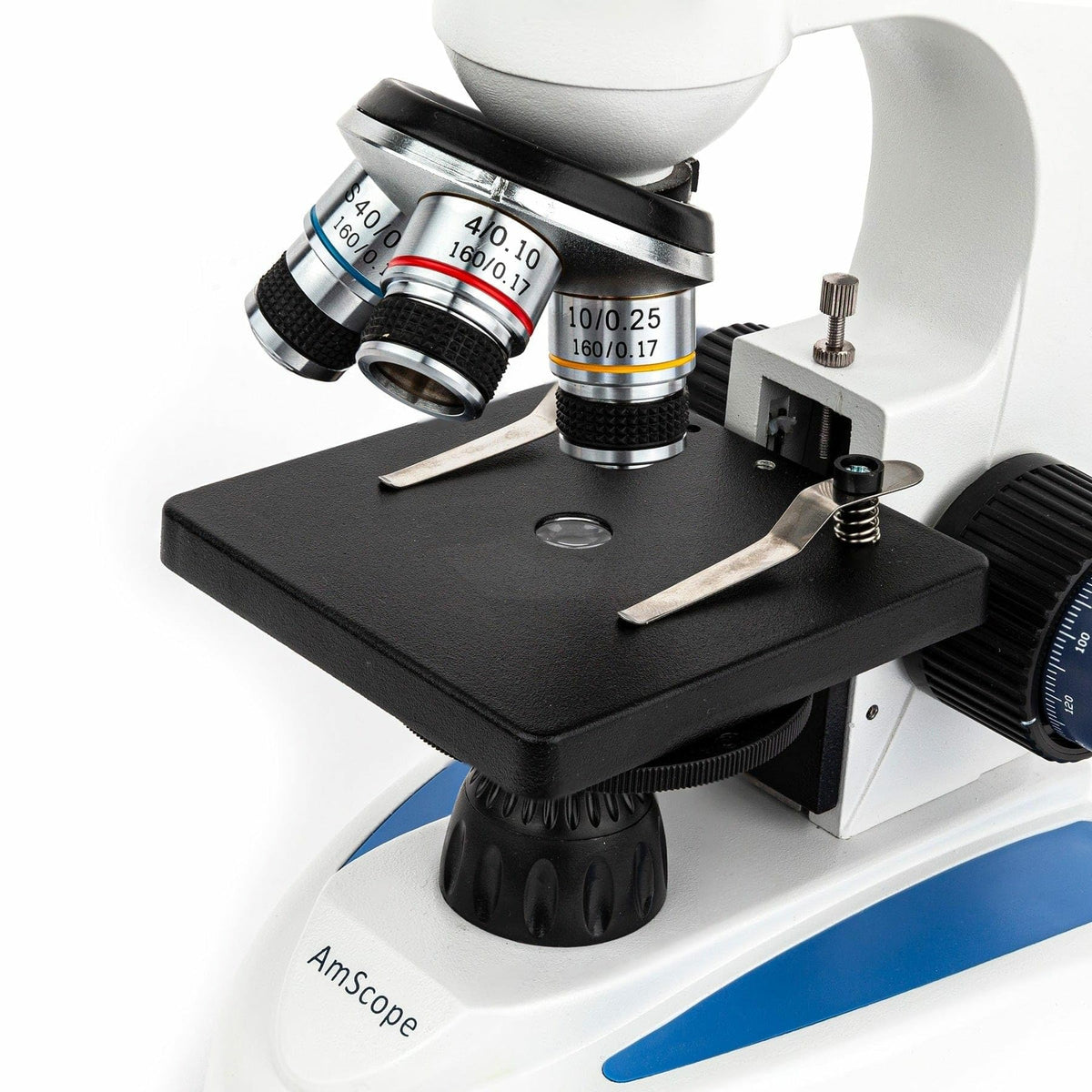 AmScope M158C-2L-E2 Compound Monocular Microscope, 2MP Camera