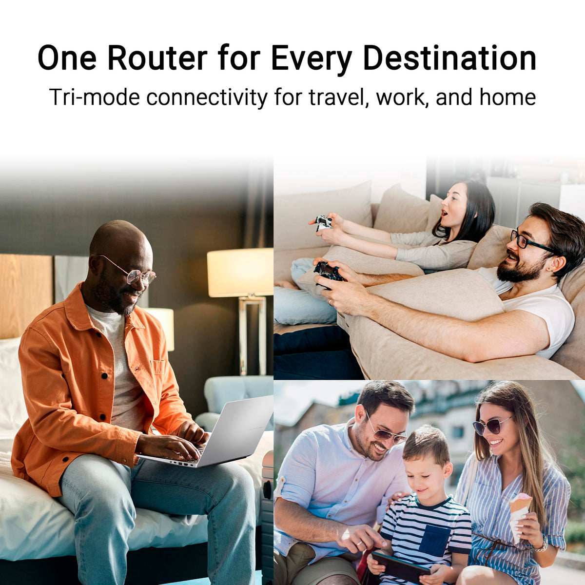 ASUS TUF Gaming BE6500 WiFi 7 Router - Dual-Band, Up to 6.5 Gbps Wireless, Game Accelerator, Multi-Link Operation (MLO), (x4) 2.5GbE Ports, Mesh + VPN Compatible, & Subscription-Free Network Security