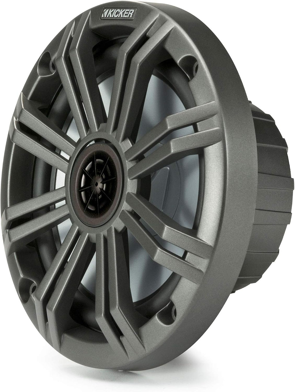KICKER Marine Audio Bundle â (8) 6.5" 4-Ohm Coaxial Speakers Closed Grill (4 Pair) with 48KXMA800.8 800W 8-Channel Amplifier â OEM Replacement Boat System