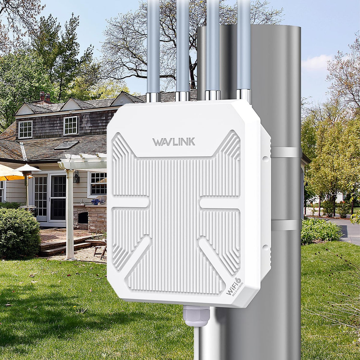 WAVLINK AX3000 Outdoor WiFi 6 Extender Long Range,Outdoor Access Point