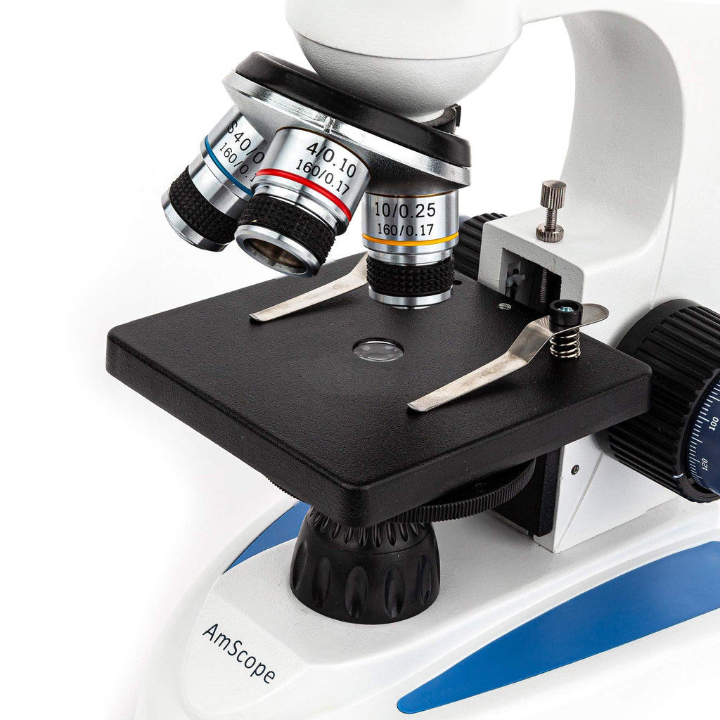 AmScope M158C-2L-E2 Compound Monocular Microscope, 2MP Camera