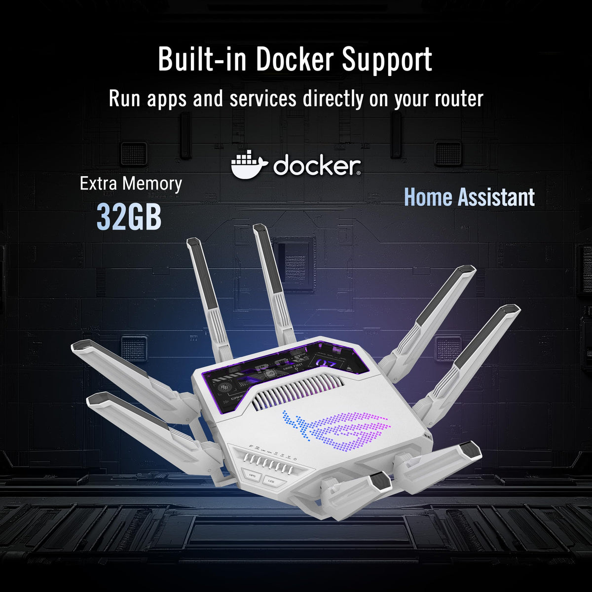 ASUS ROG Strix GS-BE12000 WiFi 7 Gaming Router - Tri-Band, 12Gbps, Mesh