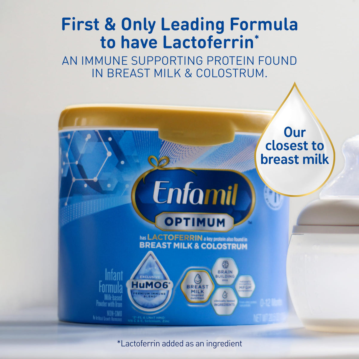 Enfamil Optimum (Enspire), Immune-Supporting Baby Formula, 30 Oz, 4 CT