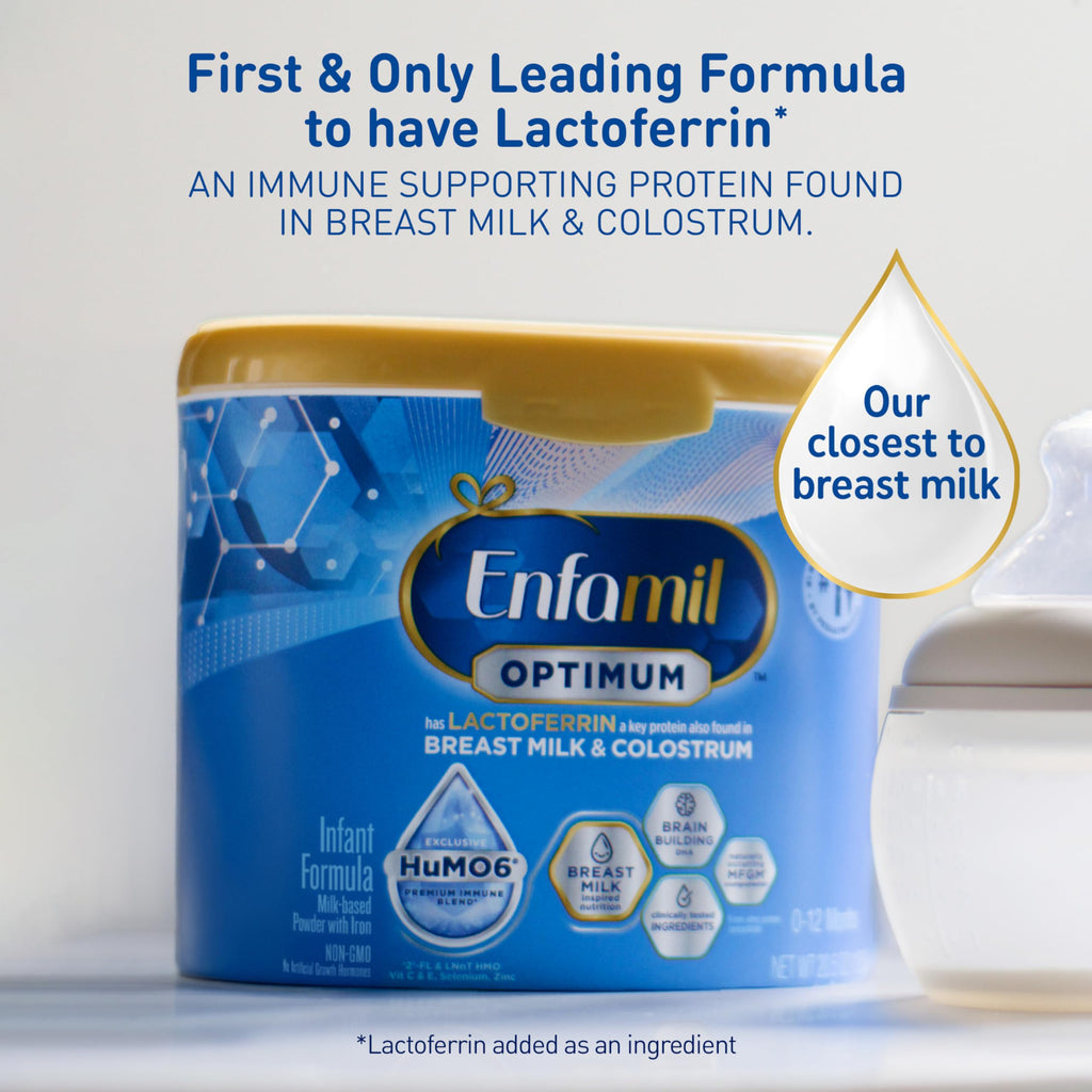 Enfamil Optimum (Enspire), Immune-Supporting Baby Formula, 20.5 Oz, 4 CT