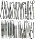 Premium Grade 80 Pcs Dental Extraction Extracting Scalers Forceps Elevators Oral Instruments Set Kit