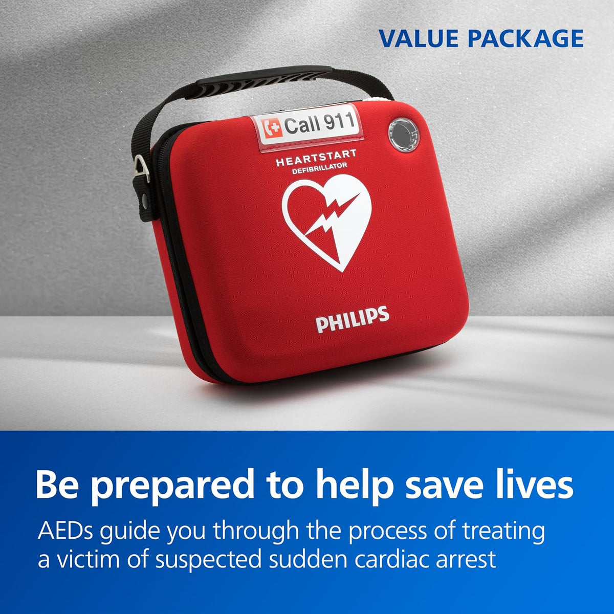 Philips HeartStart AED Defibrillator Value Package, M5066A-R01VPB