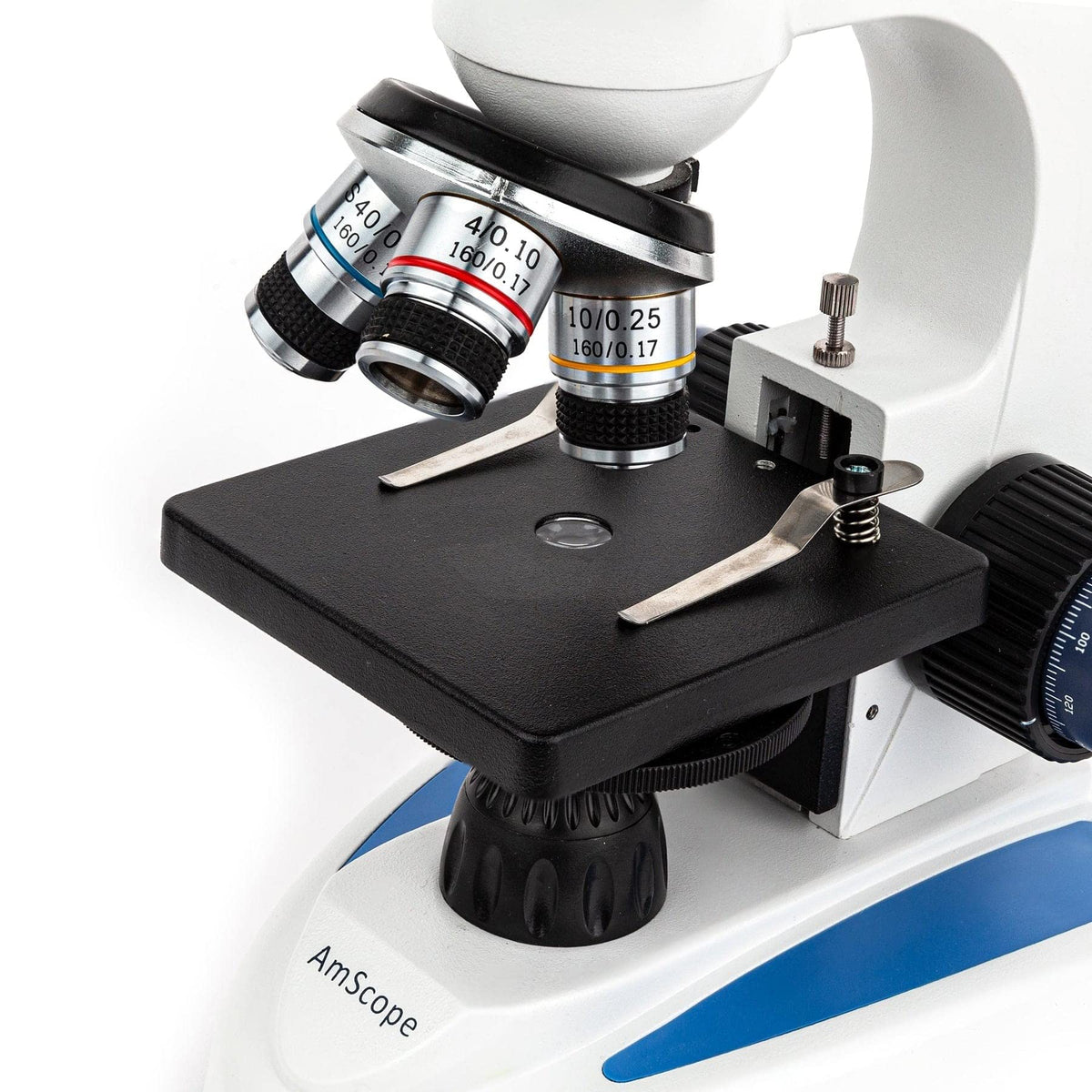 AmScope M158C-2L-E2 Compound Monocular Microscope, 2MP Camera
