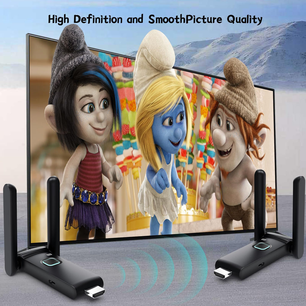 Wireless HDMI 2 Receivers and Transmitter,Up to 6 RXs,No Hot,Plug and Play