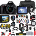Nikon D5600 DSLR Camera with 18-55mm Lens (1576) & Microphone Bundle