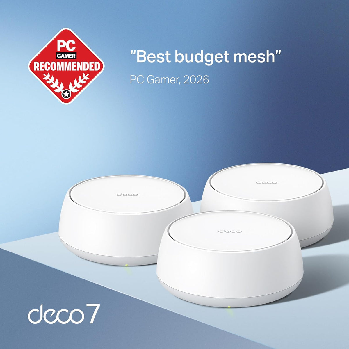 Deco 7 Dual-Band BE5000 WiFi 7 Mesh Wi-Fi System 4-Stream 5 Gbps, 240 Mhz
