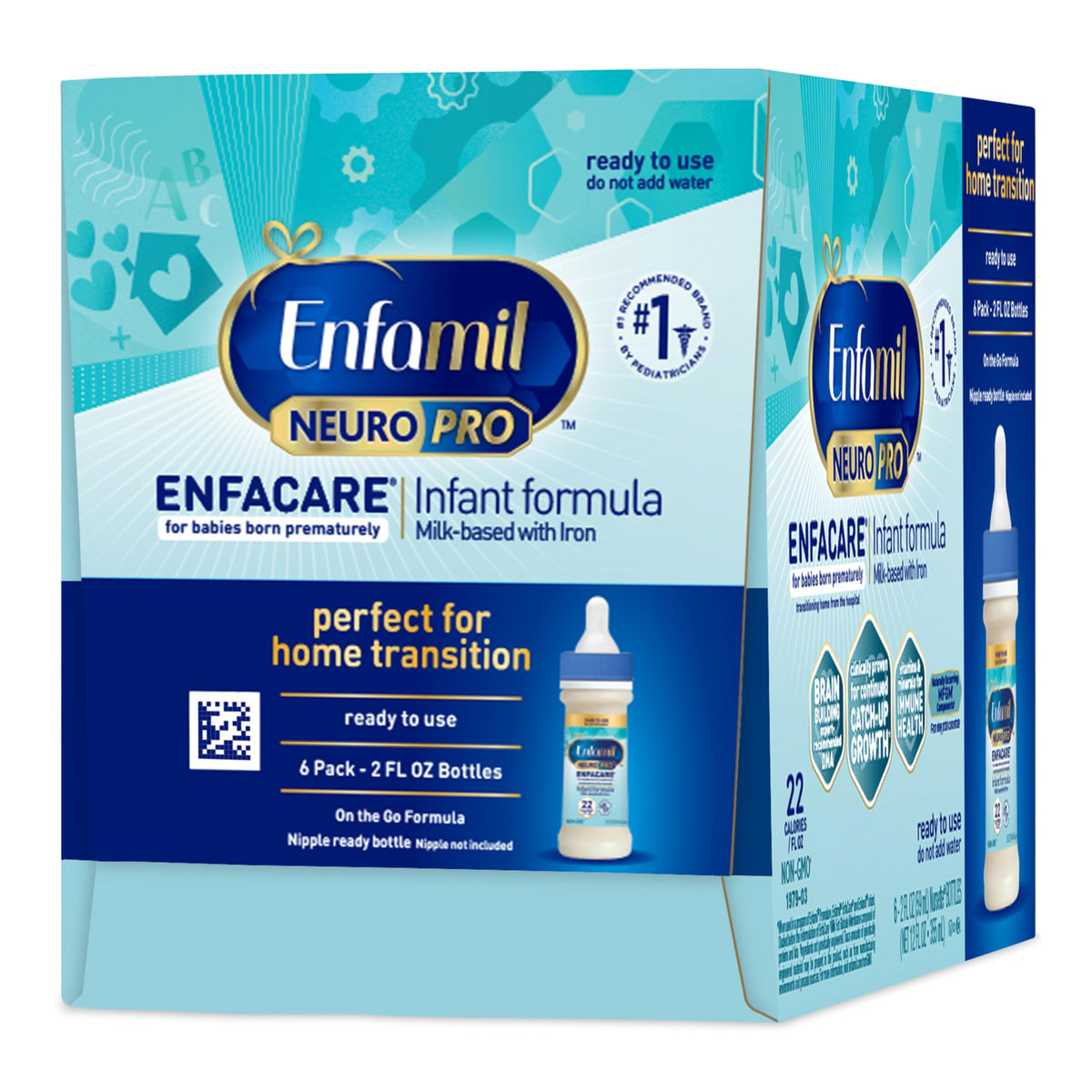 Enfamil NeuroPro EnfaCare Ready-to-Use Premature Baby Formula,2 Fl Oz, 48CT