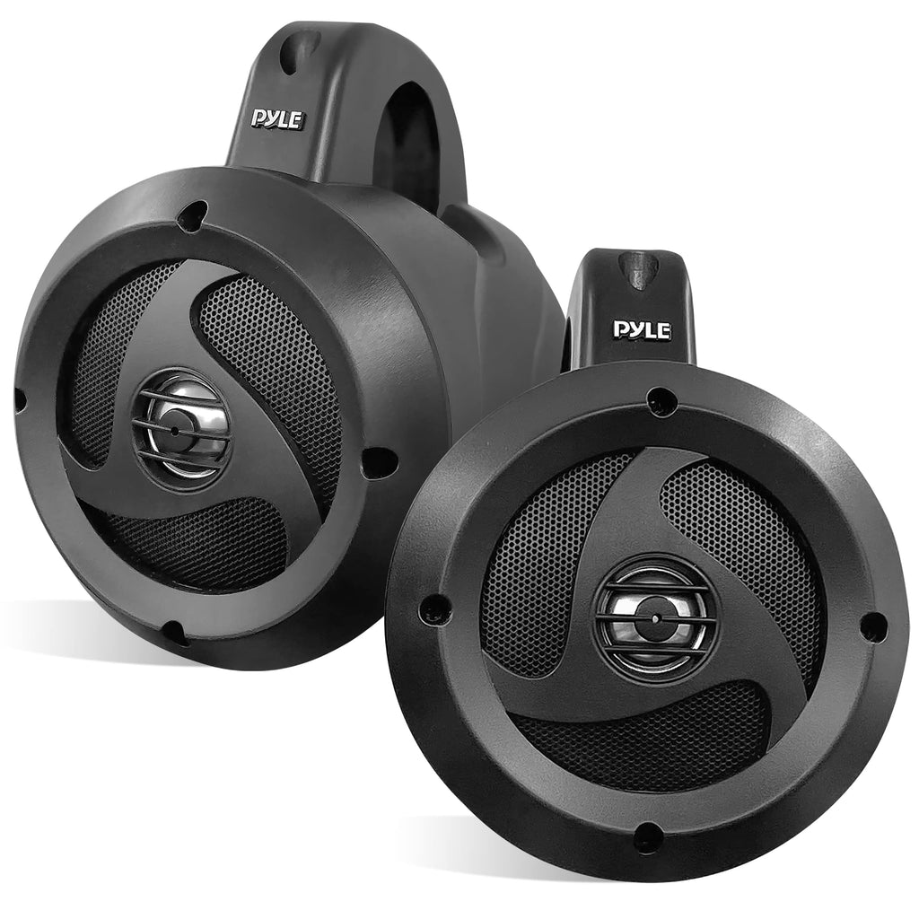 Pyle Waterproof Speakers Setup, 6.5" Outdoor Speaker Pair with 1300 W Power, UTV Sound for Off-Road Use, Marine Setup for Boats, Wired Audio System for ATV and All-Terrain Entertainment