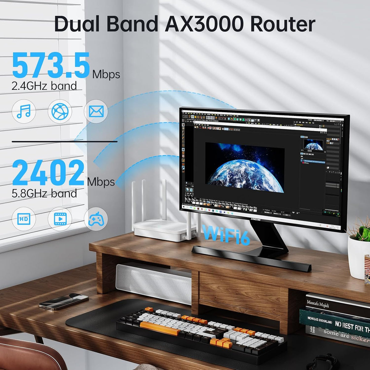 UeeVii 5KM Dual Gigabit Point to Point Wireless Bridge Complete Kit CPE688