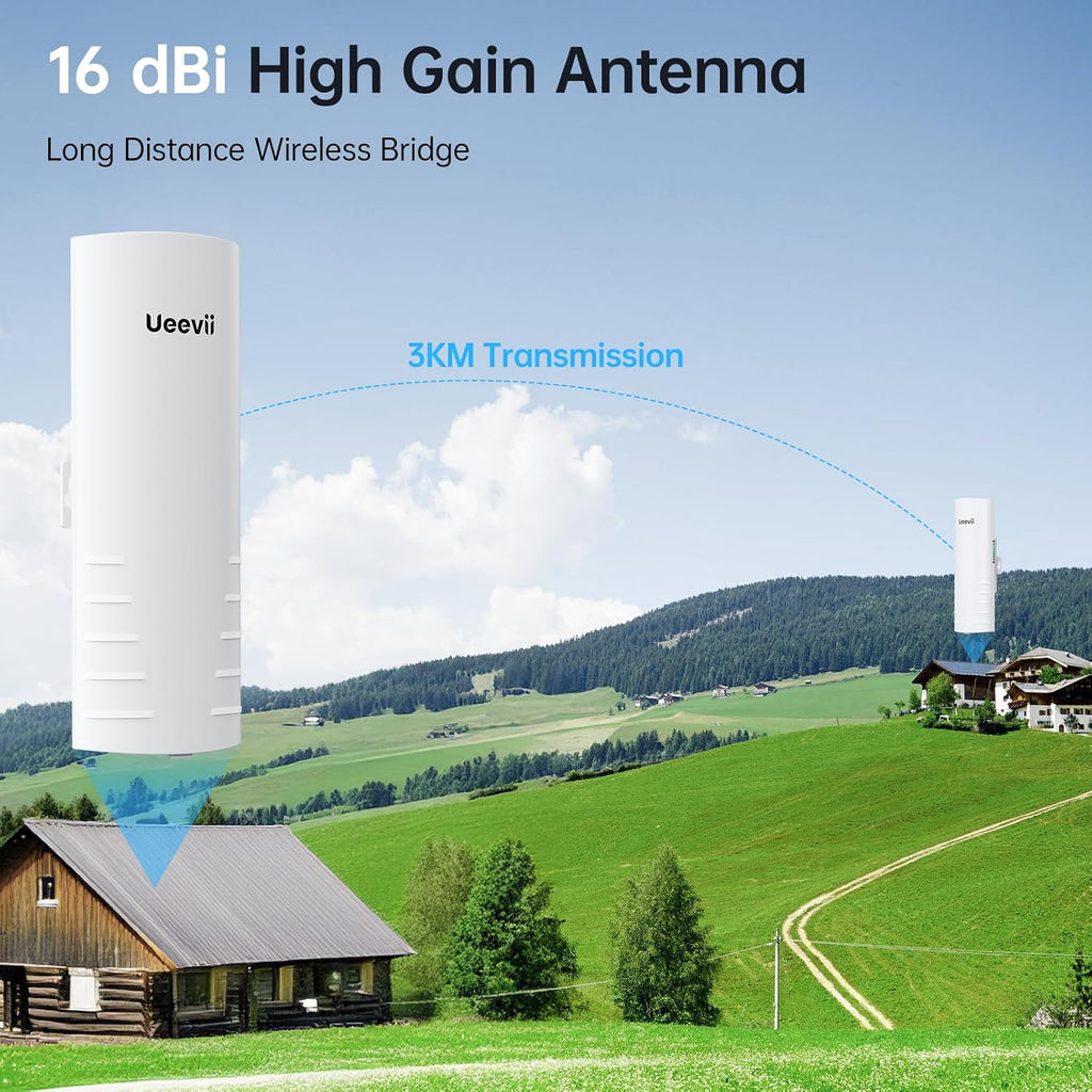 Wireless Bridge for Easy Network Expansion 5.8G 1000Mbps IP65 Waterproof