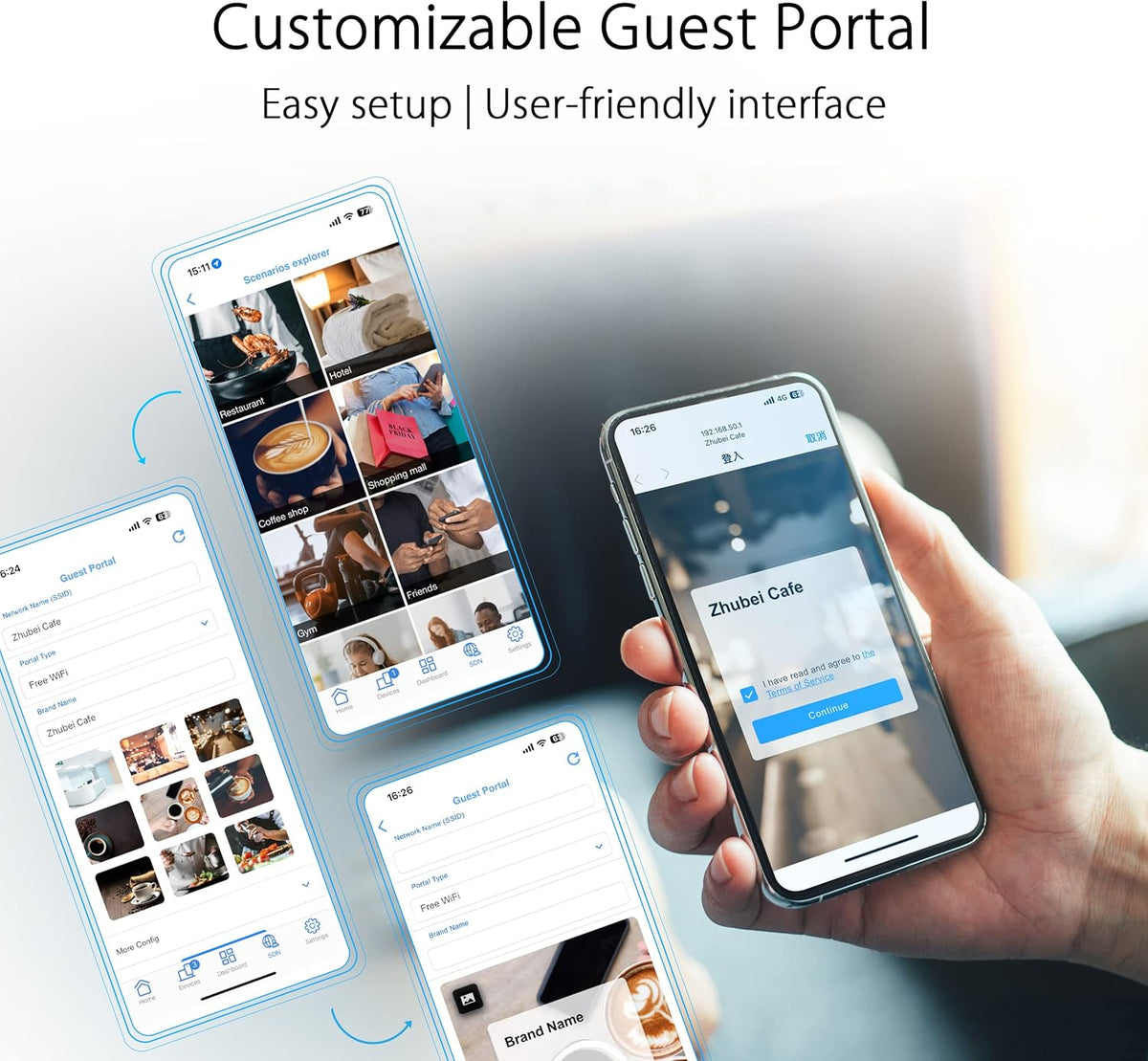 ASUS ExpertWiFi EBR63 AX3000 WiFi 6 Business Router - Custom Guest Portal & SDN, Easy Setup & Remote Management, Scalable with ExpertWiFi AIMesh, Free Commercial-Grade Security, VPN, VLAN