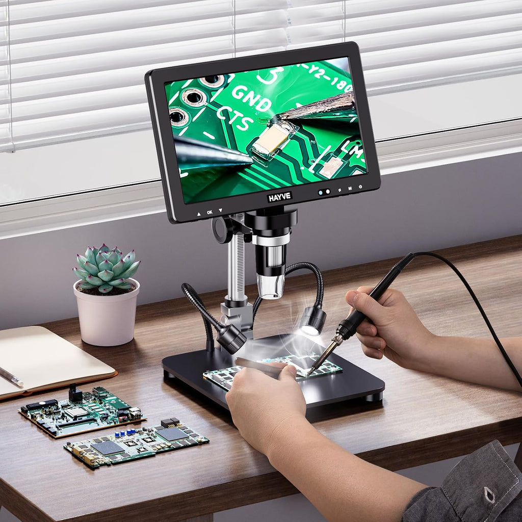 Hayve 10.1'' HDMI Digital Microscope 2000X Coin Microscope View Entire Coin