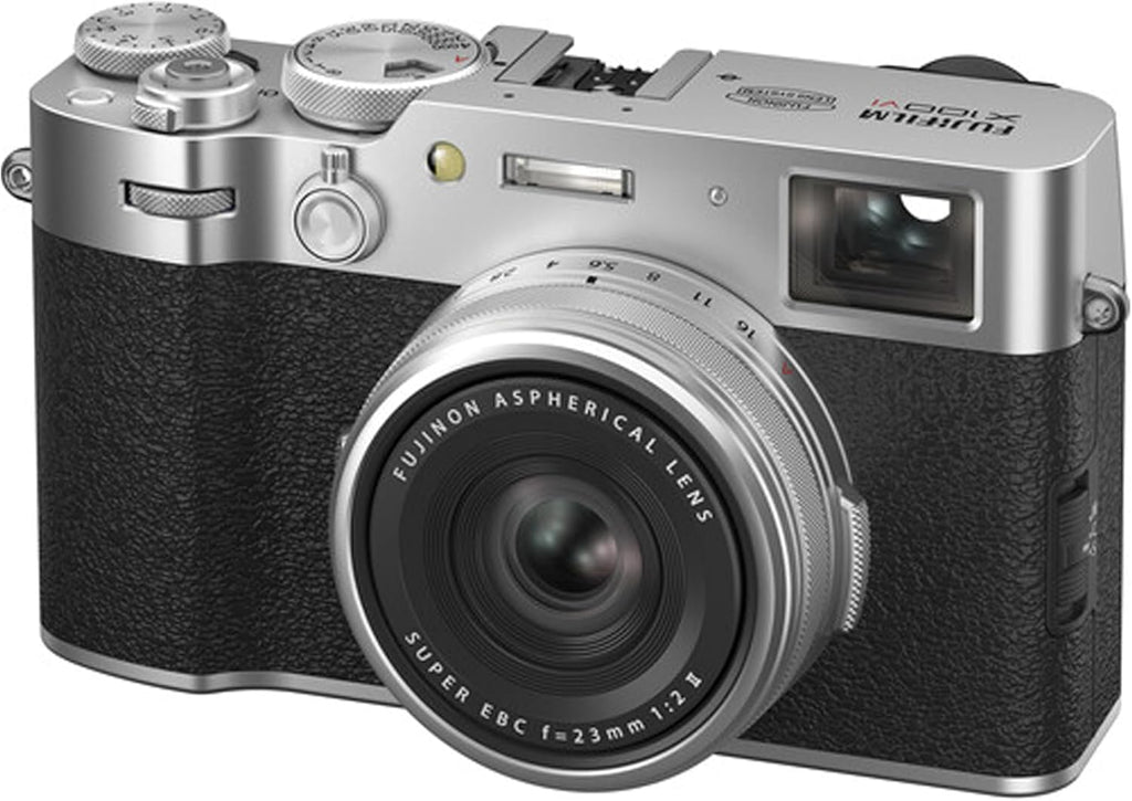 FUJIFILM X100VI Digital Camera (Silver) + 64GB Memory + Stabilizing Grip + Software Pack +More (Value Bundle)