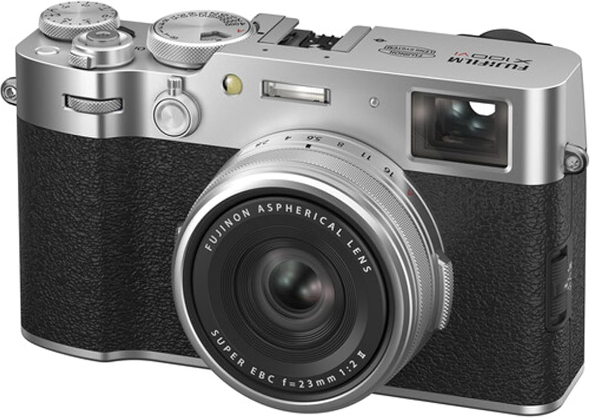 FUJIFILM X100VI Digital Camera (Silver) + 64GB Memory + Stabilizing Grip + Software Pack +More (Value Bundle)