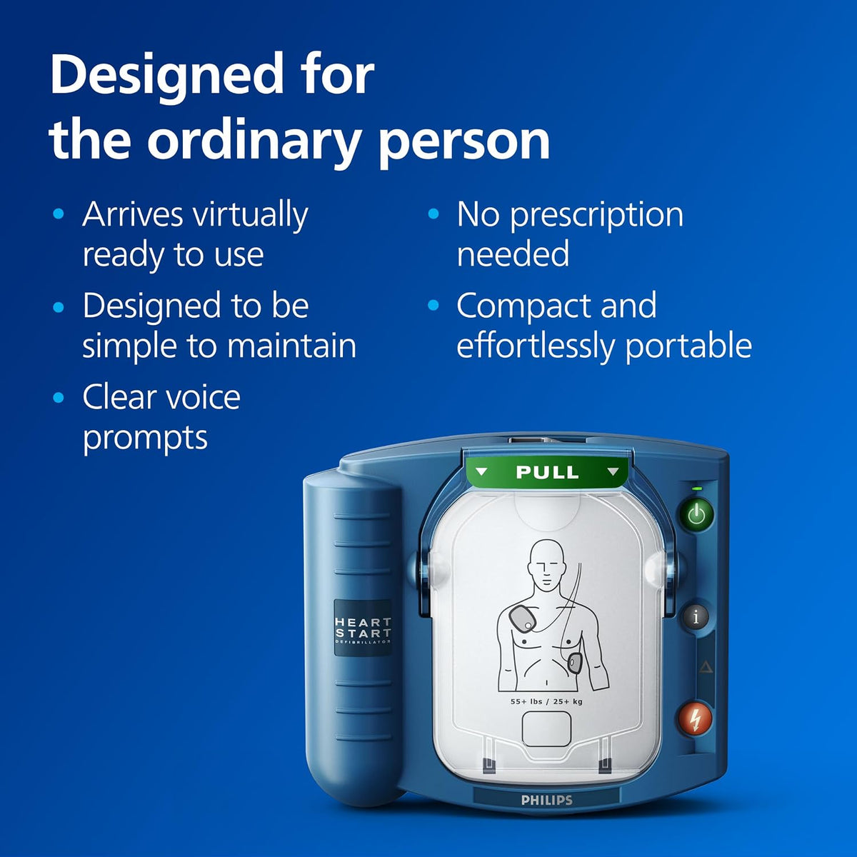 Philips HeartStart AED Defibrillator Value Package, M5066A-R01VPB