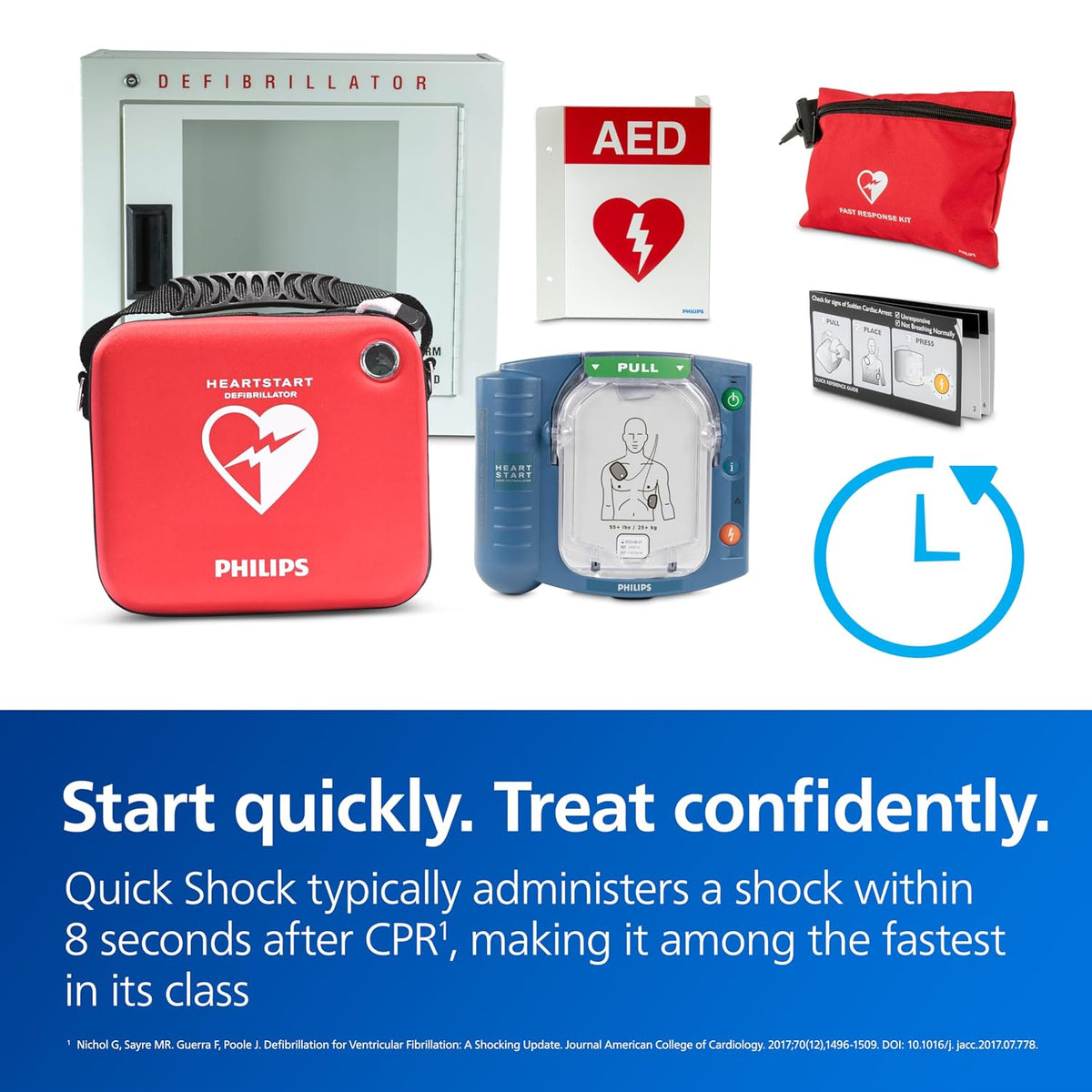 HeartStart Philips OnSite AED Defibrillator, Business Package M5066A-C02BPB