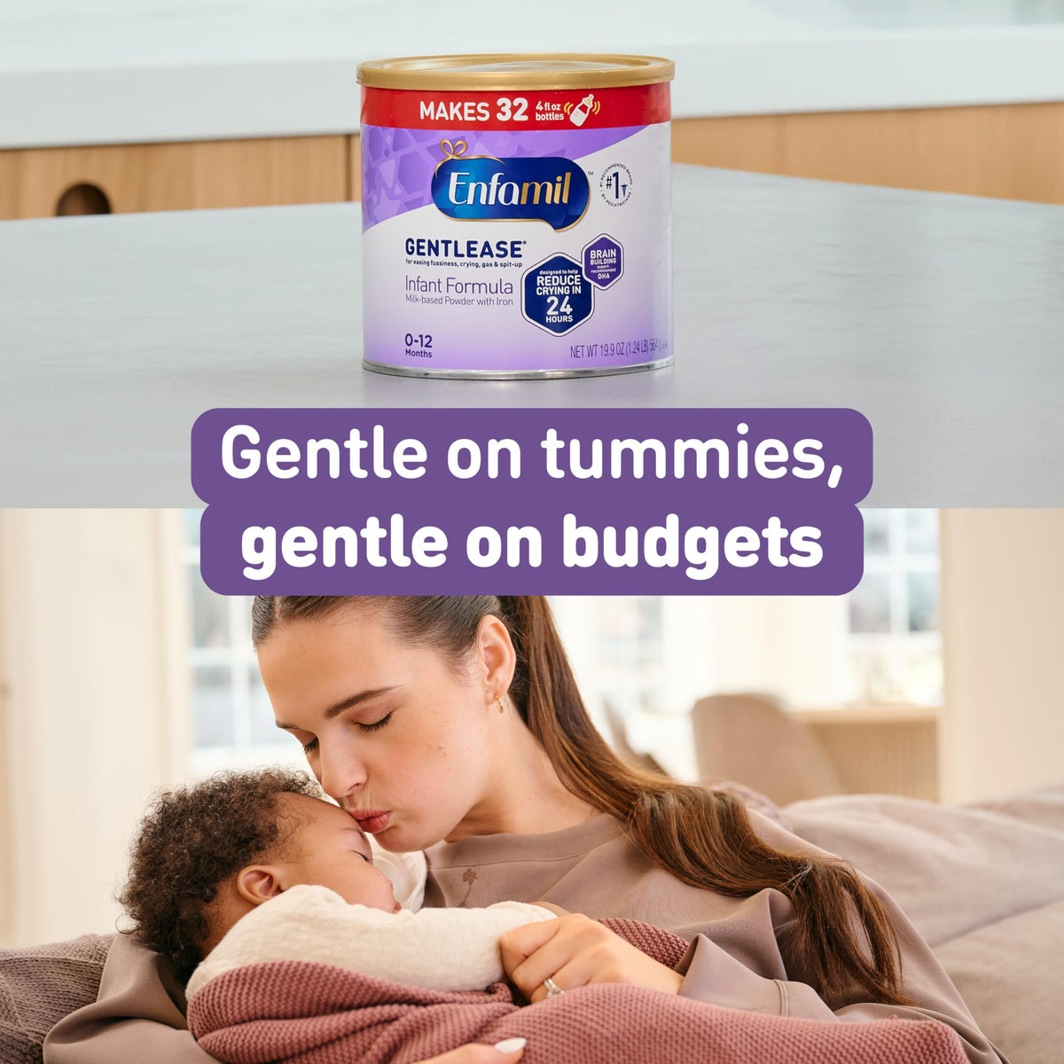 Enfamil Gentlease Easy to Digest Baby Formula, 27.7 Oz, 4 CT