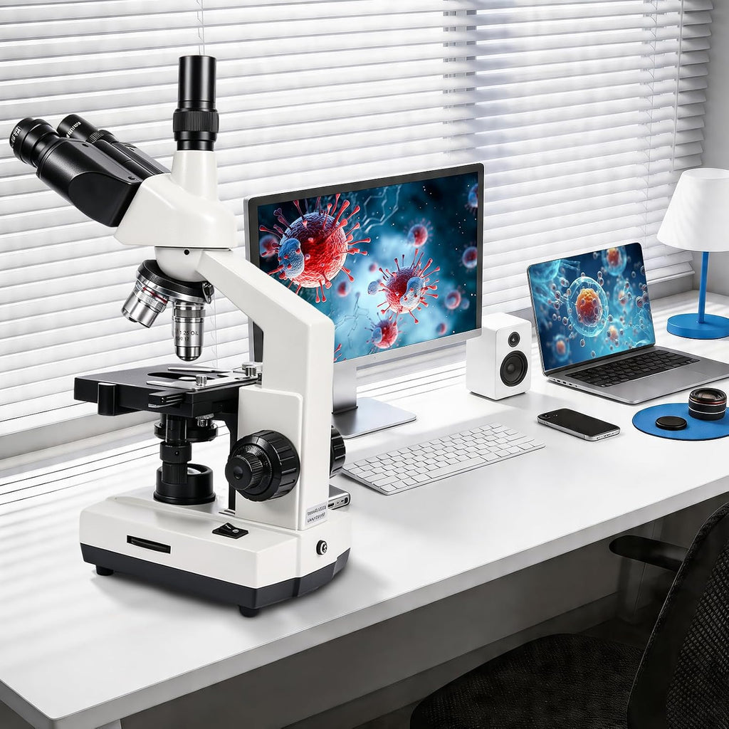 SWIFT SW320T Trinocular Microscope with 2MP Camera, Carrying Case