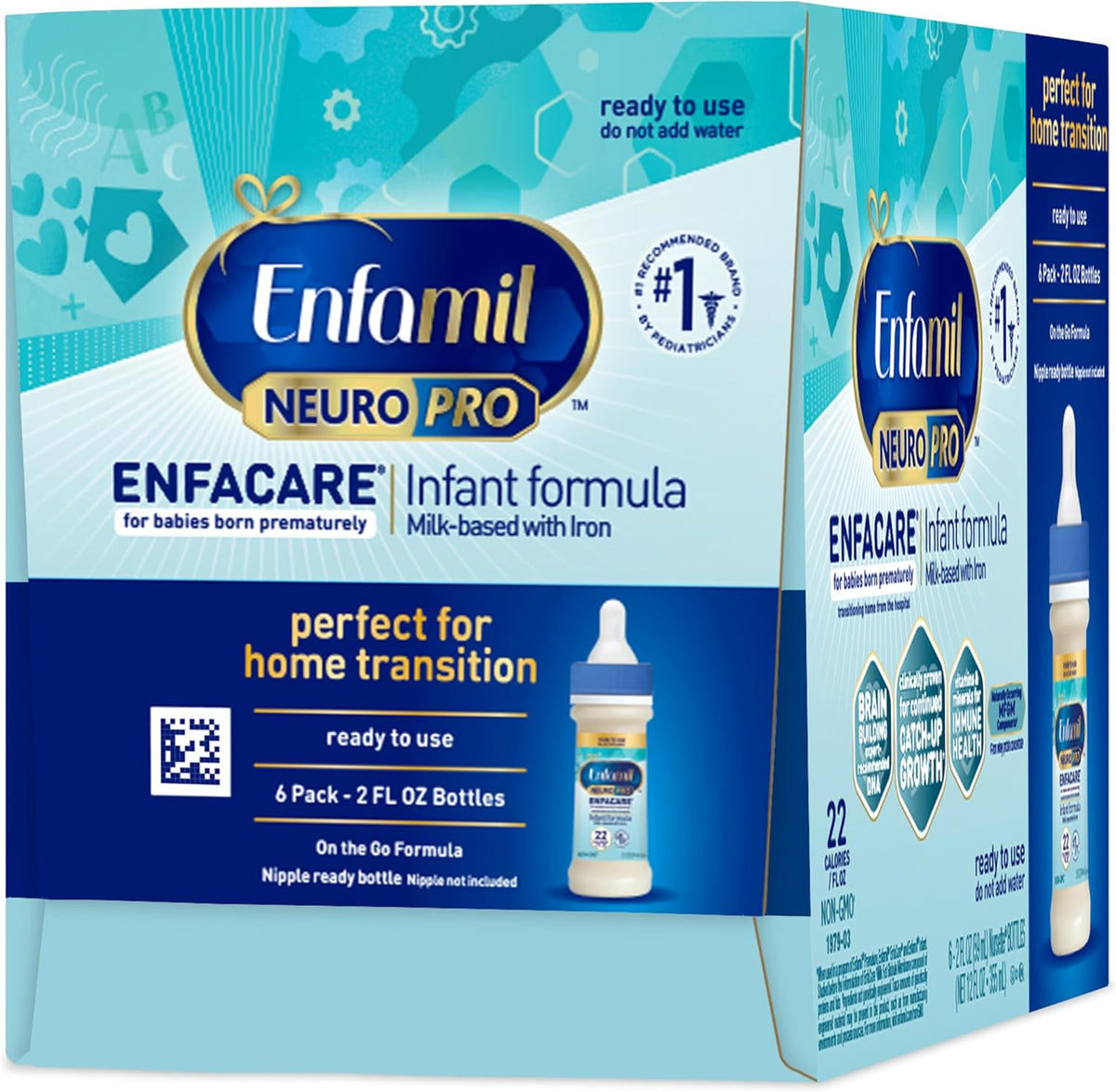 Enfamil NeuroPro EnfaCare Ready-to-Use Premature Baby Formula,2 Fl Oz, 48CT
