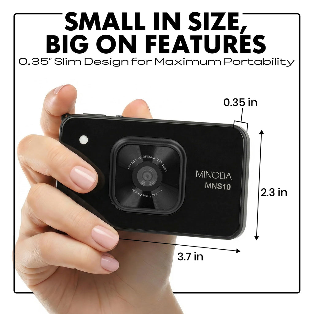 Minolta MNS10 48MP 4K Ultra HD Digital Camera - Black