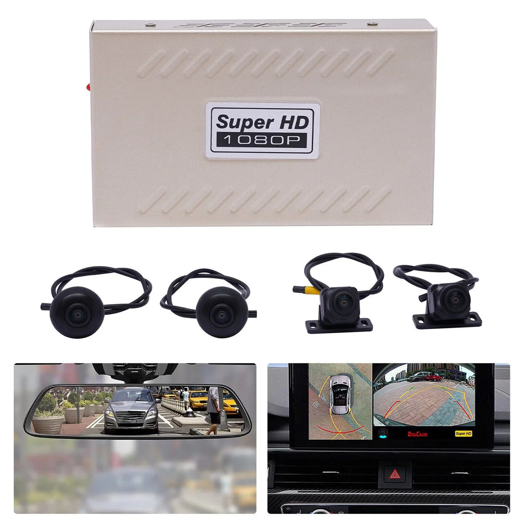 Record parking View Backup Bird Car Camera Denest Surround monitoring HD System 360 DVR