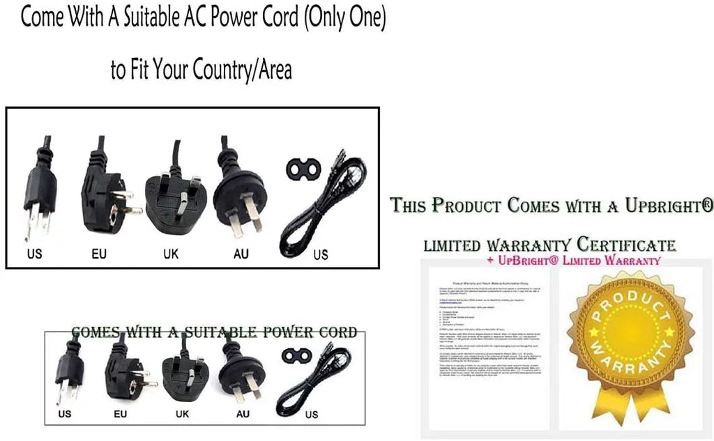 UPBRIGHT NEW AC PSU Cord Adapter Cable Power Charger / Supply LM1711 LCD For Solarism Global PS Battery TV DC Mains