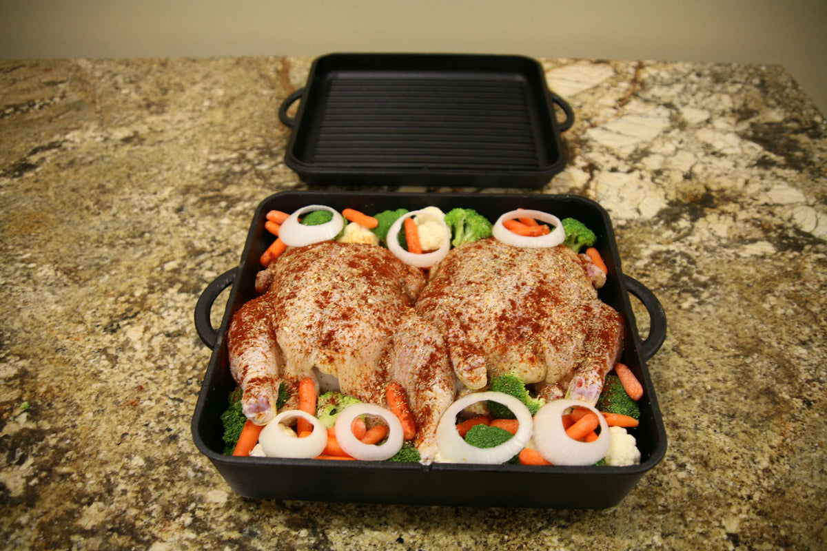 Square, 13" Iron 13" DO13S Cast Chef Dutch Quarts, Oven x Camp 8