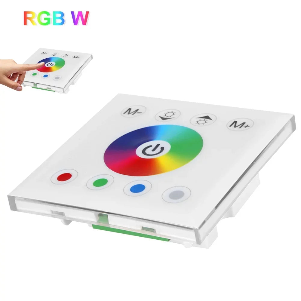 Dingln For Wall RGBW Touch Dimmer Panel Strip Colorful Switch Controller Mounted Light LED White