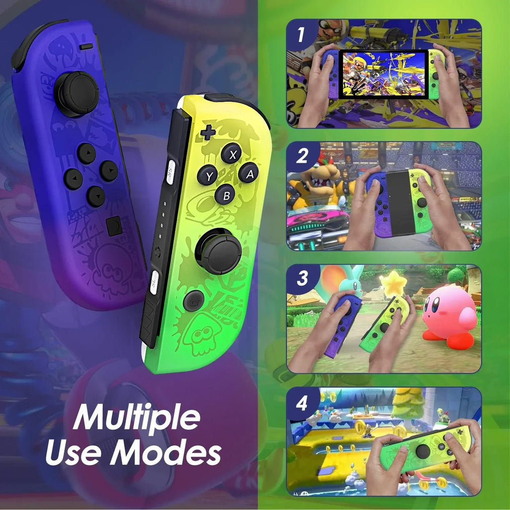 Joy cons 3 Controllers Edition Special Controller,Wireless Nintendo Joy-Pad Splatoon Joystick- Switch