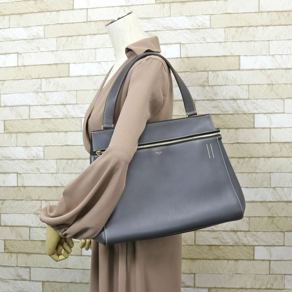 Celine Handbag Pre-Owned Edge Ladies Gray CELINE (Fair)